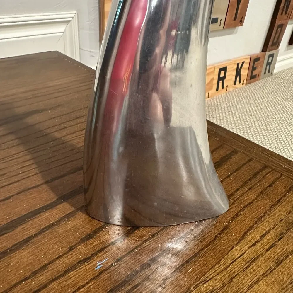 Extra Tall Pewter Bud Vase 19 inch by Armel Interprise